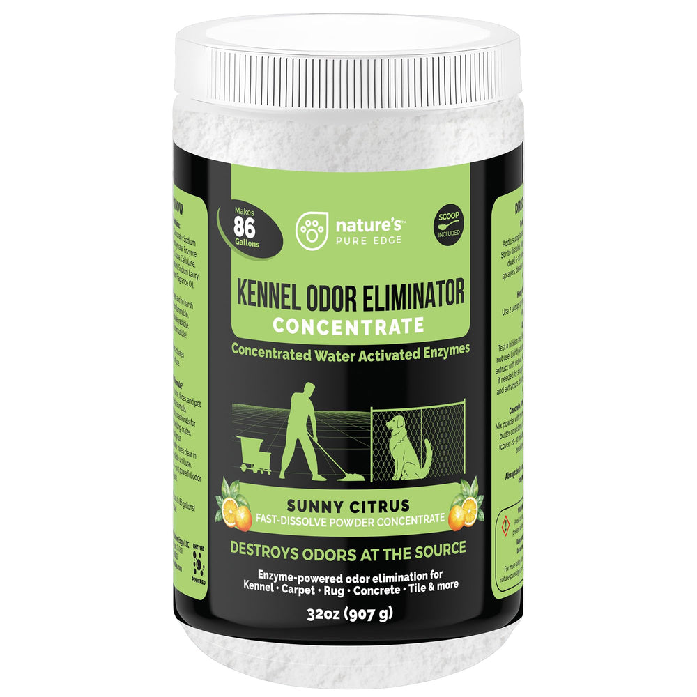 Nature's Pure Edge concentrate bottle pour for quick mix and cleaning prep