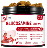 Nature Target dog joint chews bottle supports joint mobility and everyday activity.