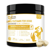 Nature Target dog multivitamins freeze-dried chews pack for overall health and energy