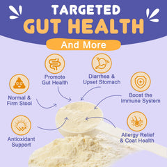 Nature Target dog probiotics being added to kibble during mealtime