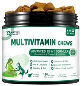 NATURE TARGET multivitamínico para perros en botella, apoyo para la salud general.