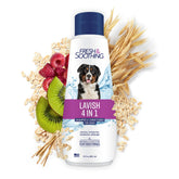 Naturel Promise Fresh & Soothing Lavish shampoo bottle showing 4-in-1 formula for pets.