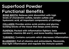 Nature's Diet Pet Original Bone Broth Powder pour demonstrates easy-to-mix digestion support