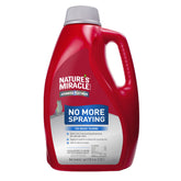 Nature’s Miracle Advanced Platinum No More Spraying bottle promotes indoor training by deterring repeat spraying