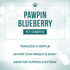 Nature's Specialties Pawpin' Blueberry foamy lather for gentle cleansing