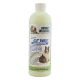 Nature's Specialties Super EZ Dematting Solution bottle shows detangling in action.