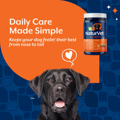 NaturVet All-In-One dog daily care digestion gut-health chews aid healthy digestion