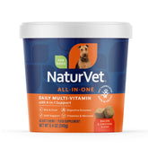 NaturVet All-in-One soft-chews in a jar support daily wellness