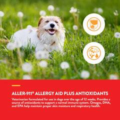 NaturVet Aller-911 bottle with dog-cat illustration for multi-pet use