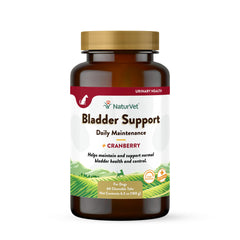 NaturVet bladder support bottle promotes normal urination for dogs