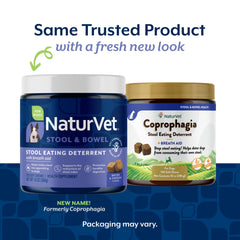 NaturVet Coprophagia Deterrent soft-chews closeup showing texture and palatability for easy dosing.