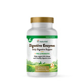 NaturVet Digestive Enzymes plus Probiotics bottle – convenient digest support for pets.