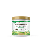 NaturVet Digestive Enzymes Plus Probiotics Soft Chews bottle front view supports digestive balance.