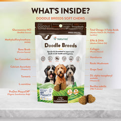NaturVet Doodle Breeds digestion balance formula supports gut comfort.
