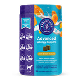NaturVet Evolutions allergy soft chews bottle for dogs supports seasonal skin comfort.
