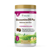 NaturVet Glucosamine DS Plus soft chews jar closeup for joint support