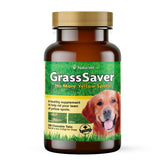 NaturVet GrassSaver bottle label with ingredients for lawn-friendly pet care.