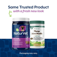 NaturVet Hemp Joint Health dog walking scene, showcasing potential mobility support for active pets.