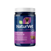 NaturVet Hemp Joint Health soft chews close-up, a tasty dog treat supporting daily joint comfort.