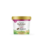 NaturVet Hip & Joint Cat Soft Chews Plus Omegas bottle front for easy daily administration.