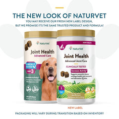 NaturVet Joint Health Level 3 soft chews dog eating for daily joint support