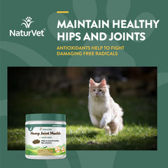 NaturVet veterinarian-formulated label communicates trusted joint-support ingredients.