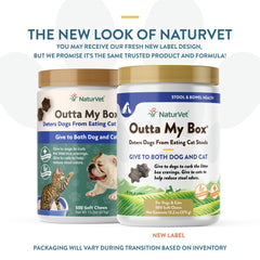 NaturVet Outta My Box soft chews designed for dogs and cats