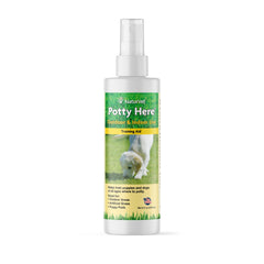 NaturVet Potty Here spray bottle for training indoors and outdoors