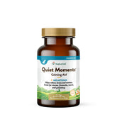 NaturVet Quiet Moments bottle front showing calming dog supplement for stressed pets