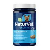 NaturVet Quiet Moments dog soft chews close-up showing chewy texture for calming support
