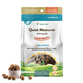 NaturVet Scoopables Quiet Moments bag front shows calming dog aid for stressed moments