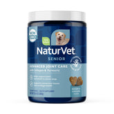 NaturVet Senior Advanced Joint Health soft-chews bottle supports daily mobility for aging dogs