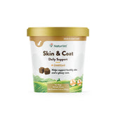 NaturVet Skin Coat Plus Breath Aid soft chews bottle for skin support