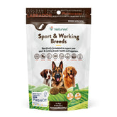 NaturVet Sport Breed soft chews close-up for joint support and overall wellness.