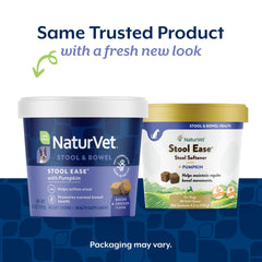 NaturVet Stool Ease en mano: gomitas masticables para perros listas para usar