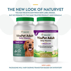 NaturVet VitaPet bottle back label details ingredients and directions