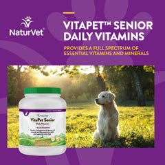 NaturVet VitaPet Senior glucosamine boost image for joint care