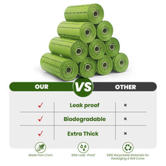 Natuural 40-roll biodegradable poop bags for eco-friendly waste management.