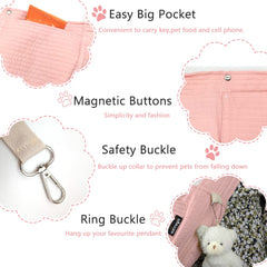 NATUYA safety hook and magnetic buckle detail for secure pet transport