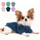 Nave Blue XX-Small Dog Sweater front view keeps teacup dogs warm and cozy.