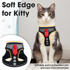 NCMAMA soft mesh fabric kitten harness offers gentle support during play.