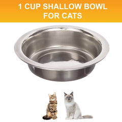 Neater Feeder cuenco para comida y agua de gatos, 8oz, fácil de limpiar.