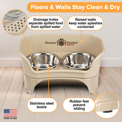 Neater Feeder Express two bowls with 7-cup capacity for medium to large dogs.