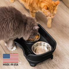 Neater Feeder Express whisker-friendly bowls ready for comfortable meals