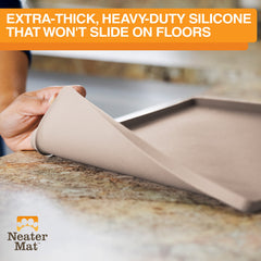 Anti-slip bottom keeps Neater Mat Cappuccino steady under bowls.