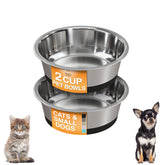Neater Pet Brands bowls with non-slip base prevent spills on hardwood floors.