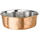 Neater Pet Brands hammered copper exterior bowl enhances kitchen style.