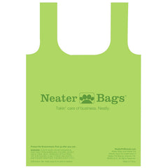 Neater Bags feature tie handles for secure disposal after a walk.
