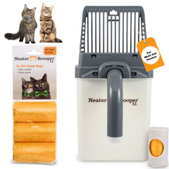 Neater Scooper XL litter scoop with wide opening for large clumps.