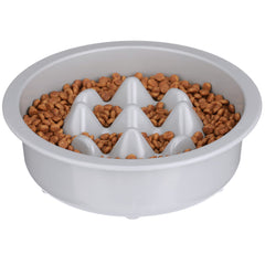Neater Pet Brands The Niner slow feed bowl top view showing nine pockets for paced meals